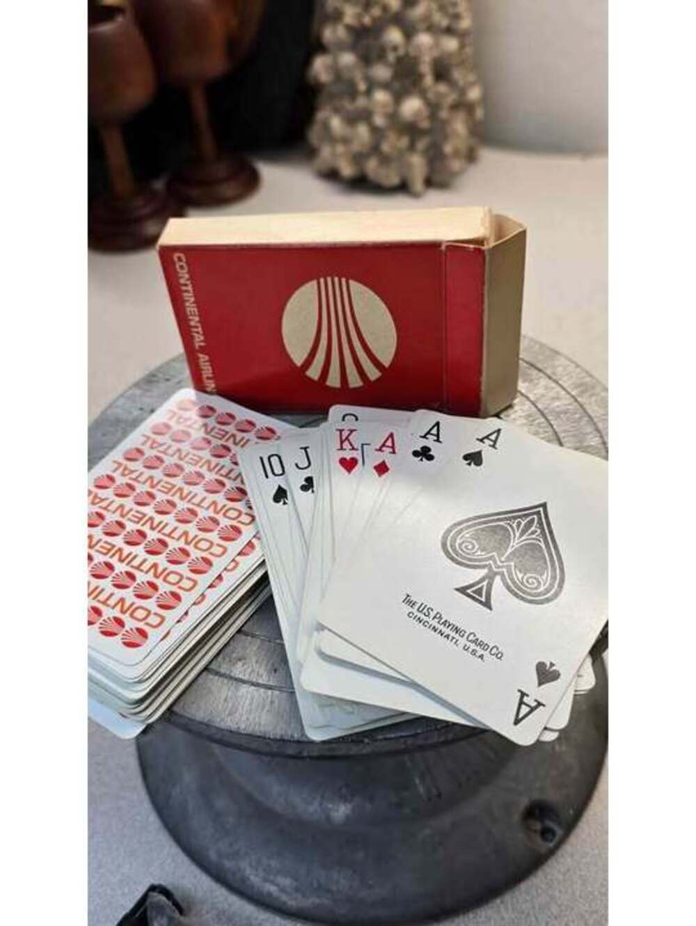 Vintage Continental Airlines Playing Cards – The U.S. Playing Card Co